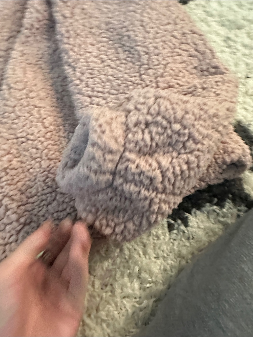 Urban Outfitters Taupe Teddy Sherpa Zip Jacket - Picture 5 of 5